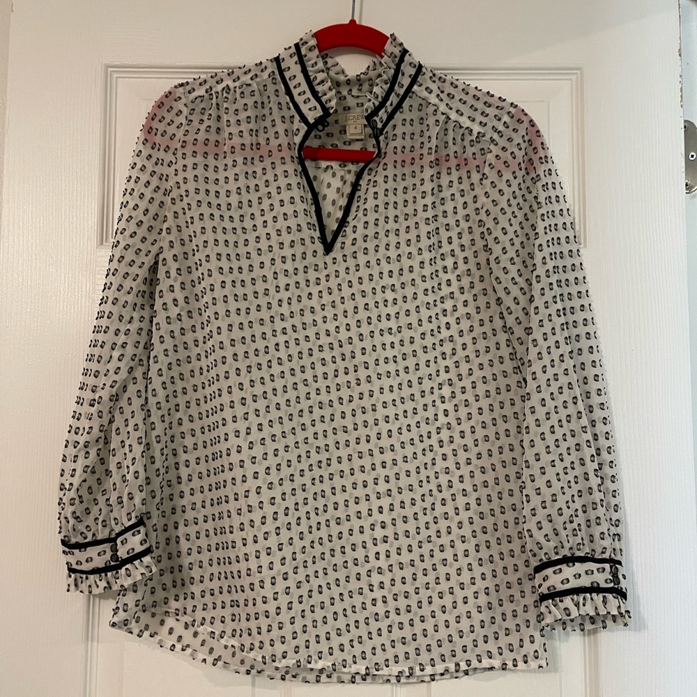 Black & White Polka Dot Top